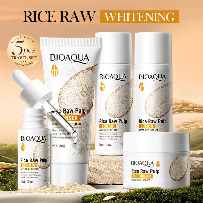 Rice Puree Skincare Set – Whitening, Hydrating & Brightening Facial Care-Whitening Cream-Blushia
