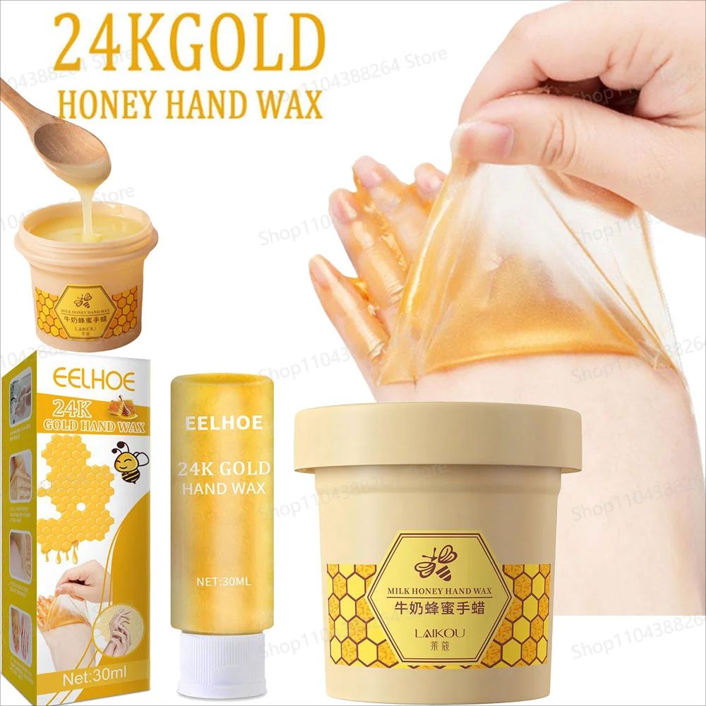 24K Gold Milk Honey Hand Mask – Moisturizing, Exfoliating & Nourishing Care-Hand Mask-Blushia