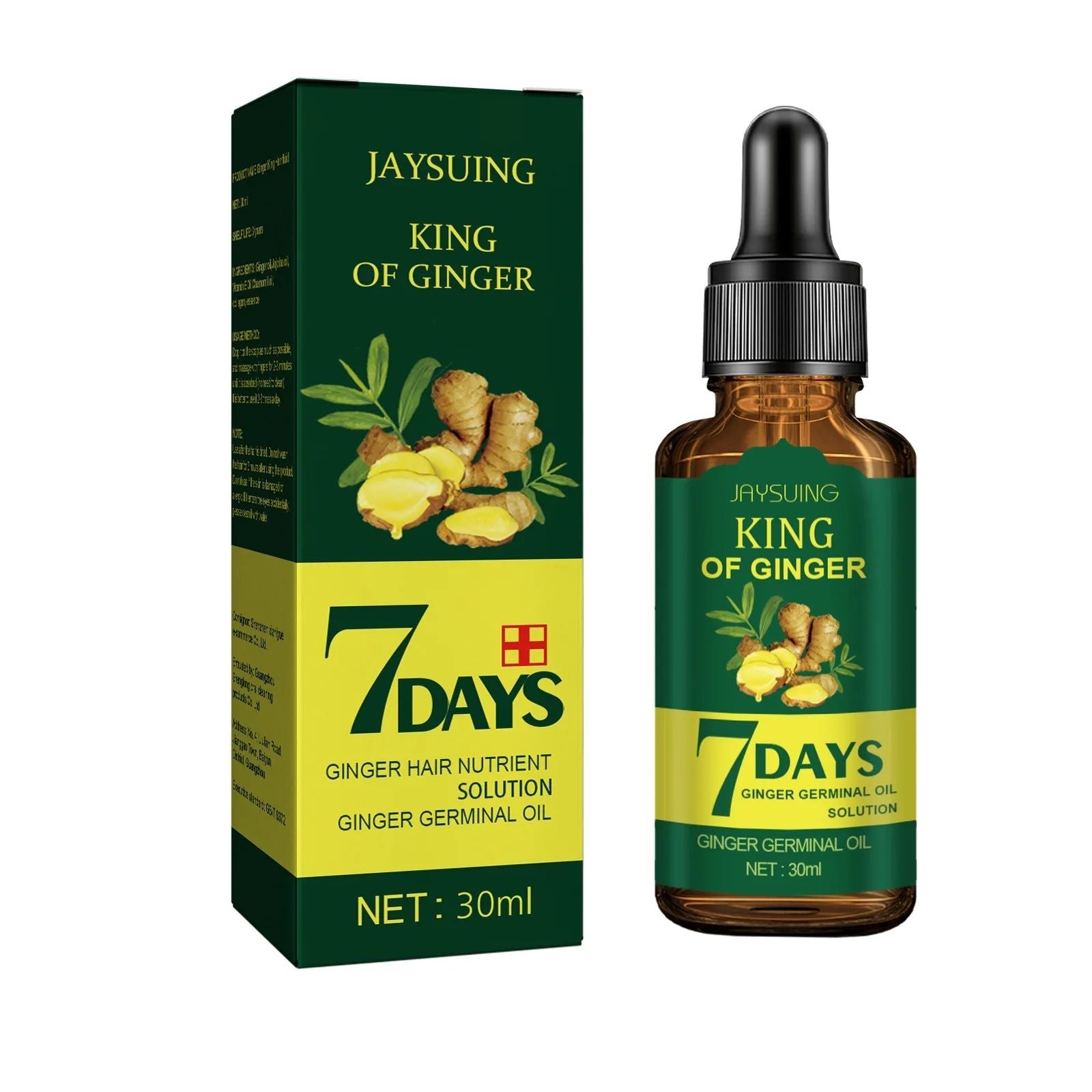 30ml Ginger Hair Essence – Anti Hair Loss & Scalp Care Essential Oil for Men & Women-Hair Oil-Blushia