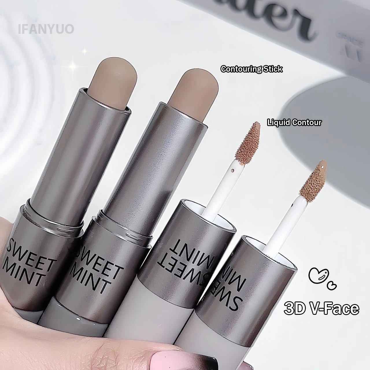 Moisturizing Matte Concealer Contour Stick Smooth Lasting 3D Nose Shadow Waterproof Face Highlight Brighten Contour Makeup-Contouring-Blushia