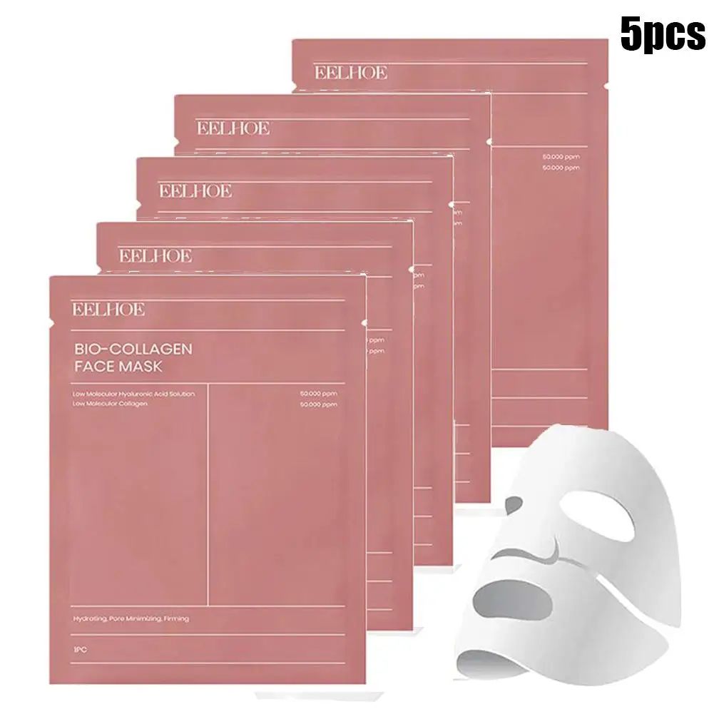 Bio Collagen Face Mask – Deep Hydrating Pore-Refining Skin Care (1/5/10PCs)-Face Mask-Blushia