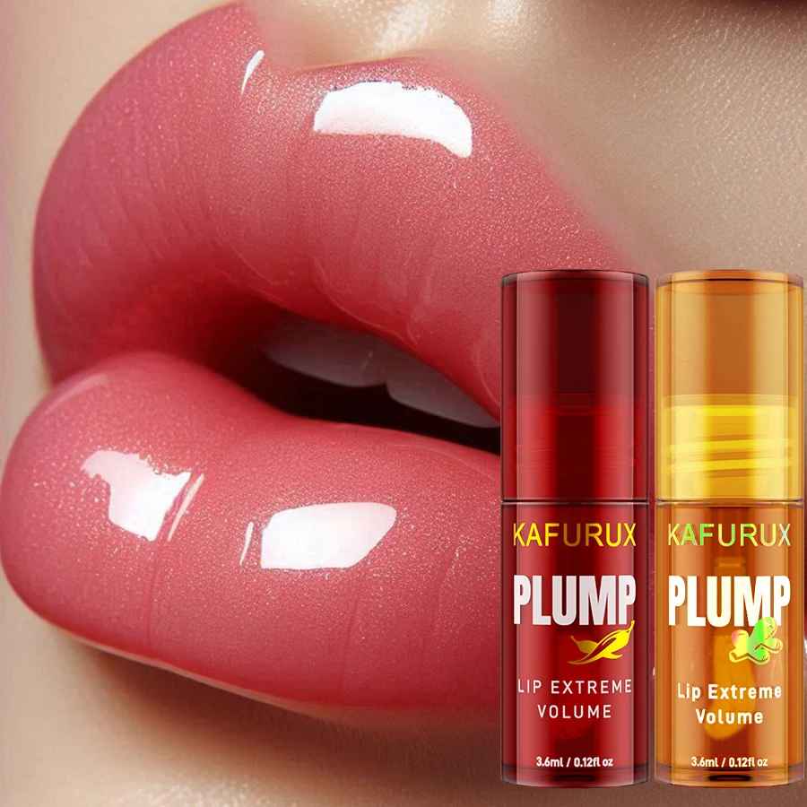 2-Piece Lip Plumping Oil Set – Moisturising Gloss Serum for Fuller Lips-Lip Gloss-Blushia