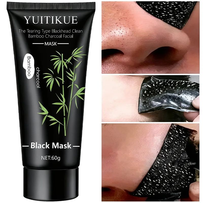 Bamboo Charcoal Black Peel-Off Mask 60g – Deep Cleanse & Blackhead Removal-Blackhead Remover-Blushia