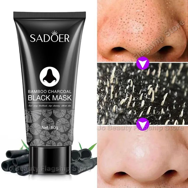 Bamboo Charcoal Blackhead Remover Mask – Pore Tightening Peel-Off Cleanser-Blackhead Remover-Blushia