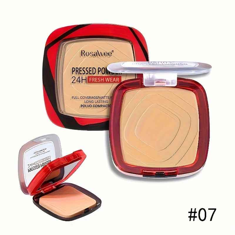 Matte Full Coverage Pressed Powder – 24H Weightless Finish with Puff-Face Powder-Blushia