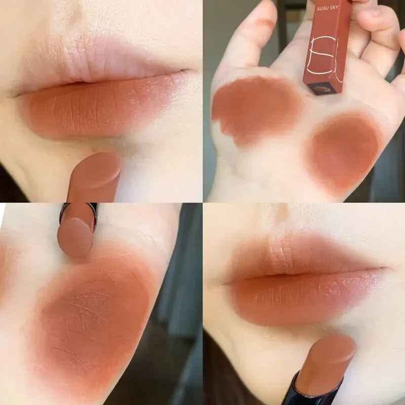 Thin Tube Matte Lipstick – Waterproof Long-Lasting Lip & Cheek Tint-Lipstick-Blushia