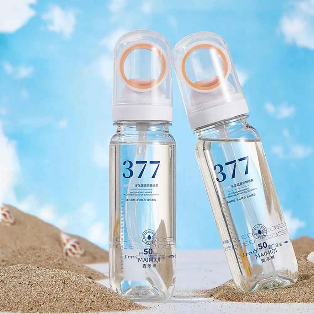 377 Sunscreen Spray SPF50+ Anti-aging Anti Wrinkle Moisturizing Whitening Sunscreen Spray Facial Body Neck Skin Care Spray-Sun Protection-Blushia