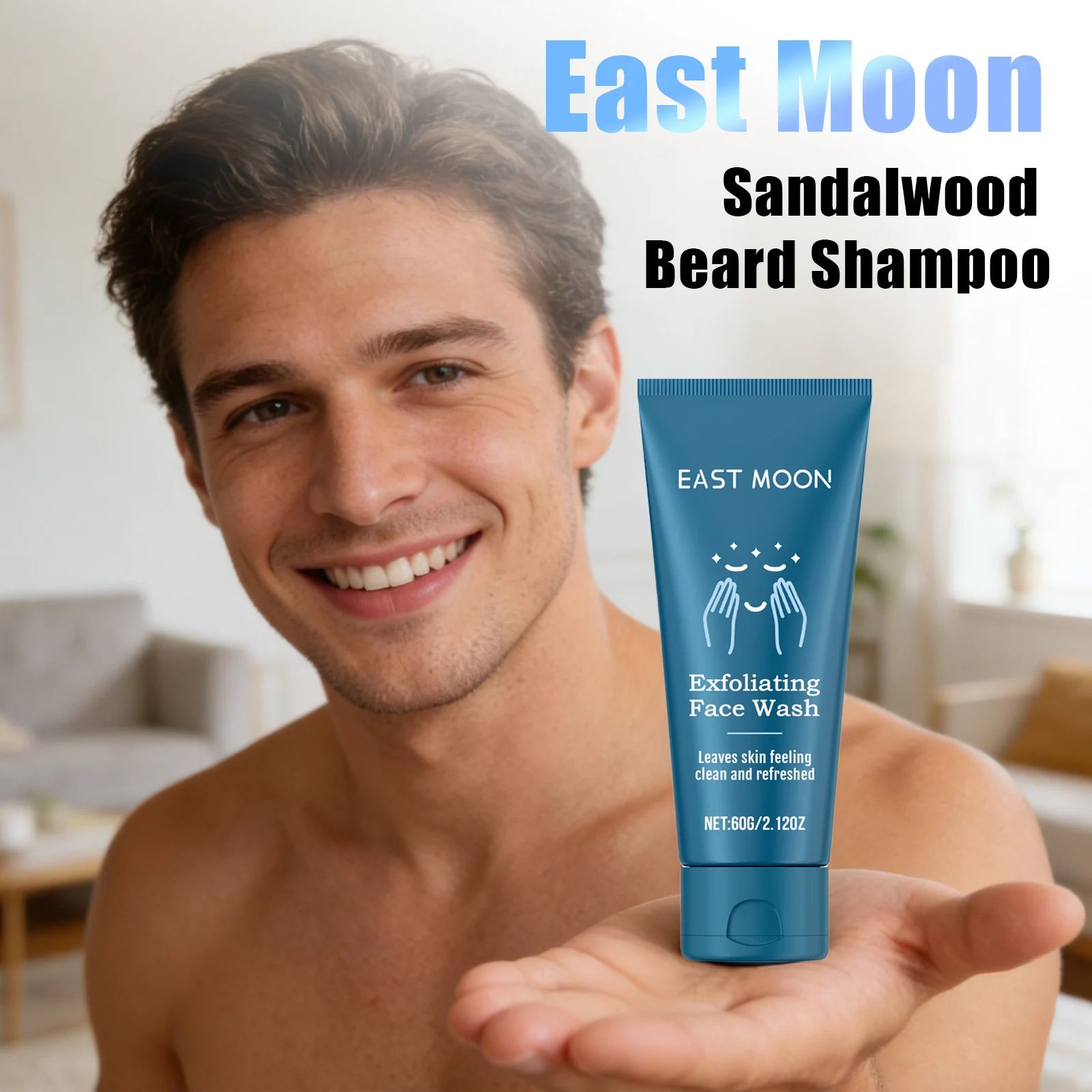 Eucalyptus Mint Men Face Cleanser – Deep Pore Oil Control Refreshing Wash-Face Wash-Blushia