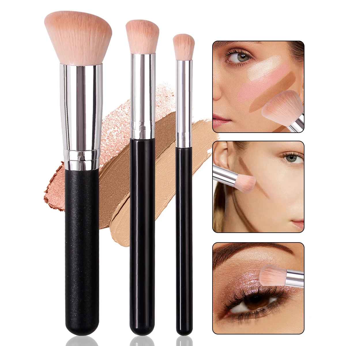 Dense Foundation & Concealer Brush – Precision Under Eye Blending Makeup Brush-Makeup Brushes-Blushia
