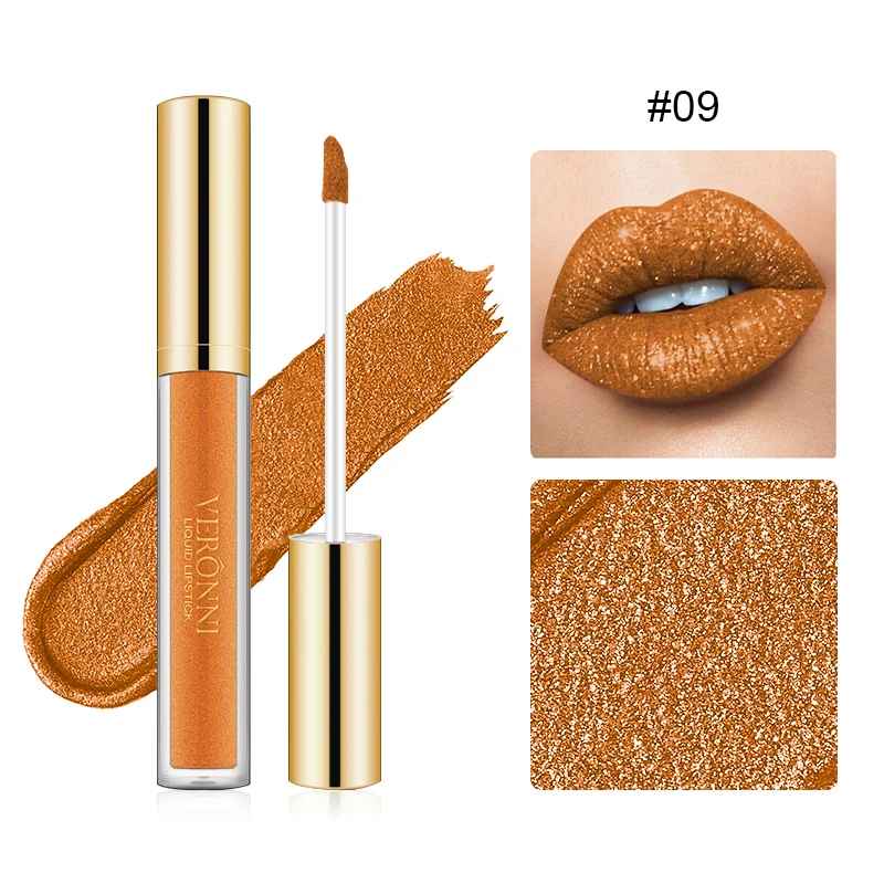 Glitter Liquid Lipstick – Shimmer Pearlescent Waterproof Long-Lasting Gloss-Glitter Lip Gloss-Blushia